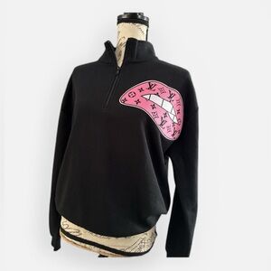 Alternative- Black Sweatshirt w/ Cute Luxury Patch. Size XL